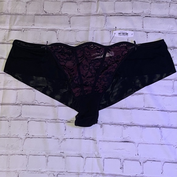 NWT- ADORE ME SEXY MESH/LACE INLAY PANTY SZ XL - Picture 2 of 8